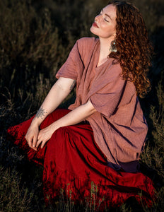 Desert Breeze poncho OudRoze