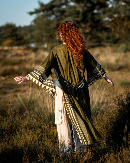 Kimono Jurk Zahara Groen
