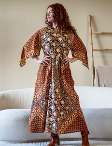 Ayla Sacred Roots Lange Jurk Amber
