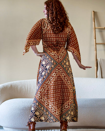 Ayla Sacred Roots Lange Jurk Amber