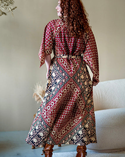 Ayla Sacred Roots Lange Jurk Ruby