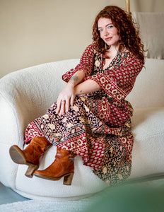 Ayla Sacred Roots Lange Jurk Ruby