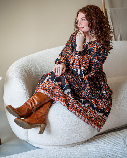 Fay Dress Handblock Blue