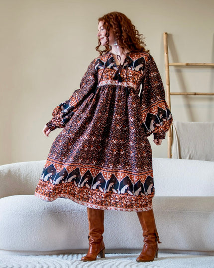 Fay Dress Handblock Blue