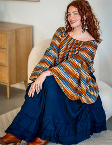 Isha Blouse Stripe