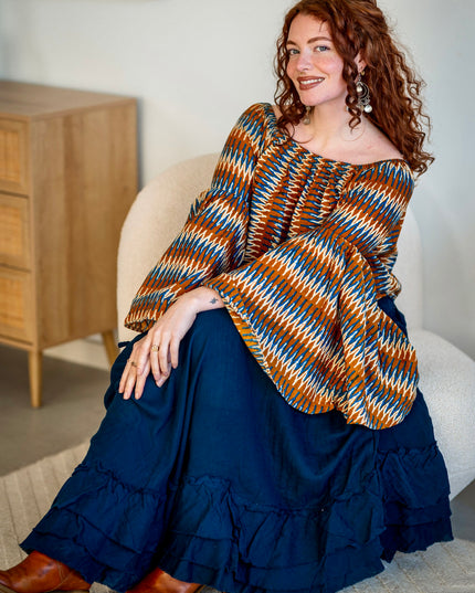 Isha Blouse Stripe