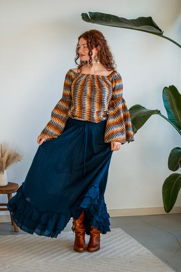 Isha Blouse Stripe