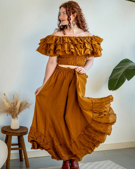 Real Gypsy Skirt Moss Green