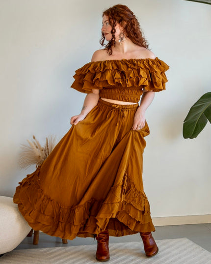 Real Gypsy Skirt Moss Green