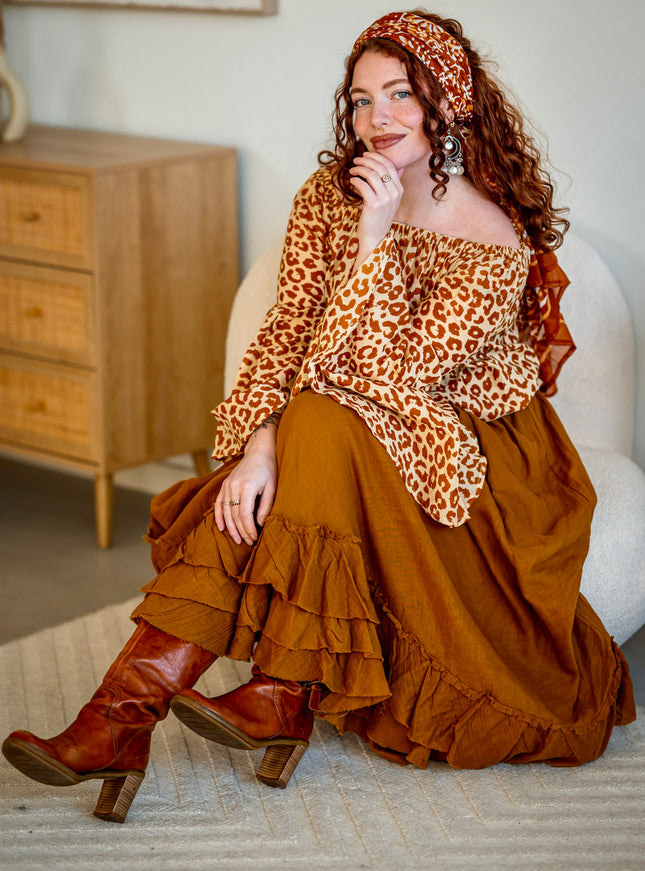 Pushpa Scarf Blockprint