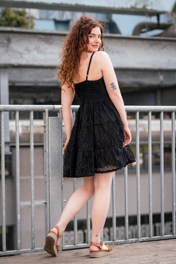 Litha Dress kort zwart