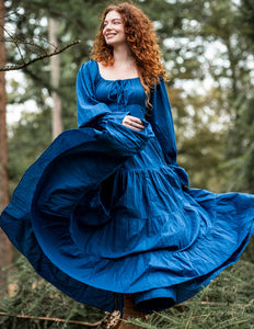 Vaiana Lange jurk blauw