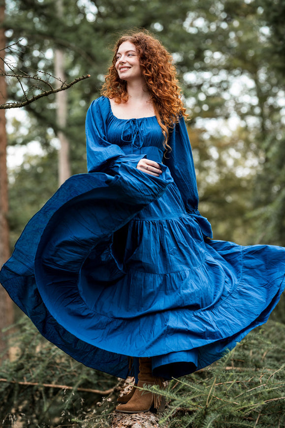 Vaiana Lange jurk blauw