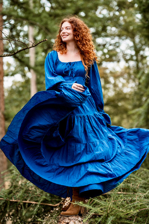Vaiana Lange Jurk Koren Blauw