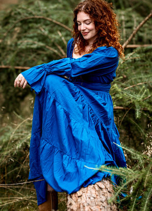 Vaiana Lange Jurk Koren Blauw