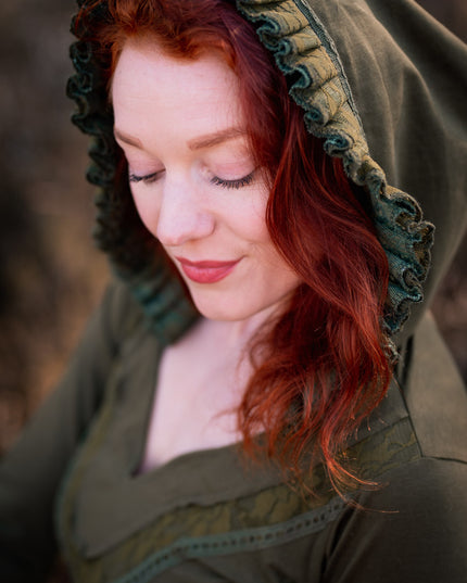 Elven Hoodie Top Groen