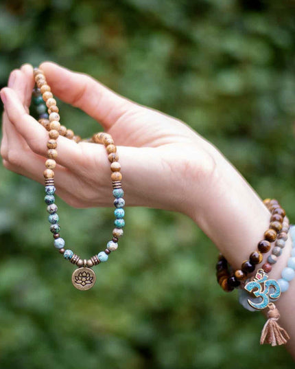 Jasper Lotus mala