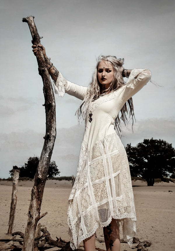 Bohemian Ibiza Boho Lange Jurk Boho Jurk Maxijurk Wit Jurk