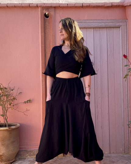 Harmonia Harem Pant Zwart