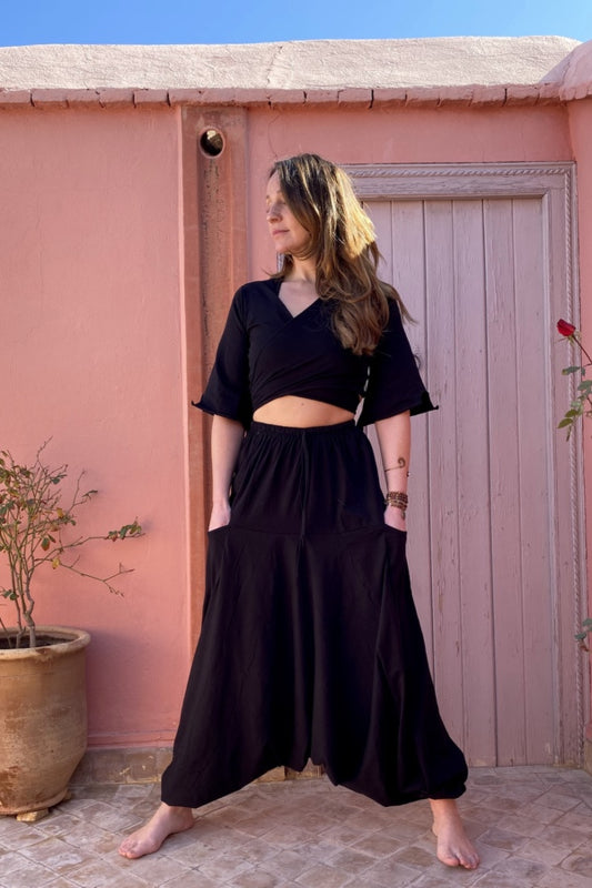 Harmonia Harem Pant Zwart
