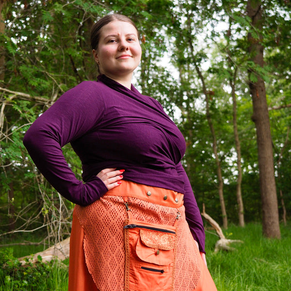 Astarte Top Bamboo/Cotton Paars