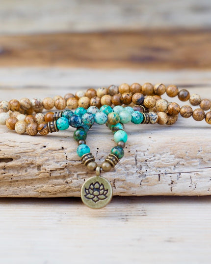 Jasper Lotus mala