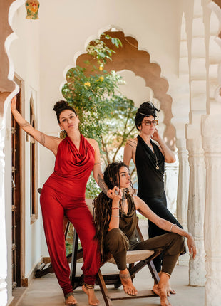 Jumpsuit Om MY Rood