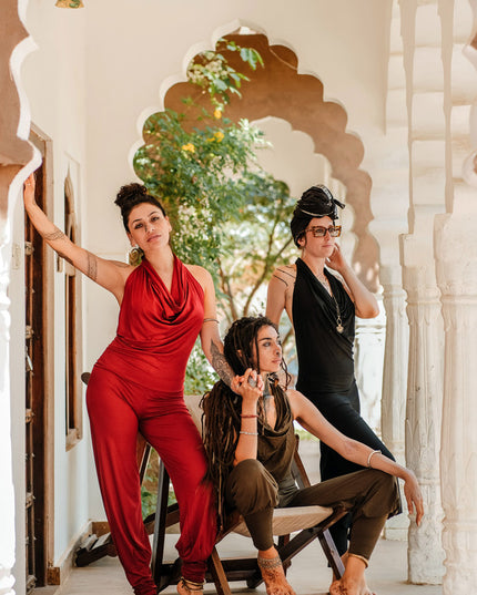 Jumpsuit Om MY Rood