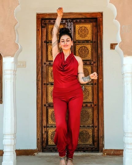 Jumpsuit Om MY Rood