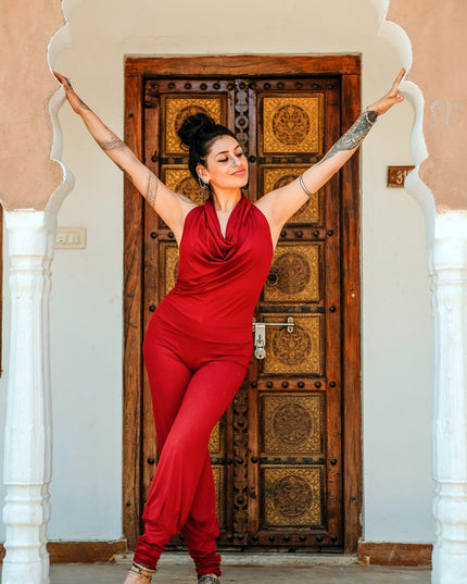 Jumpsuit Om MY Rood