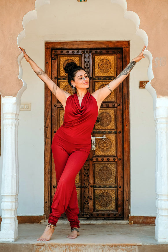 Jumpsuit Om MY Rood