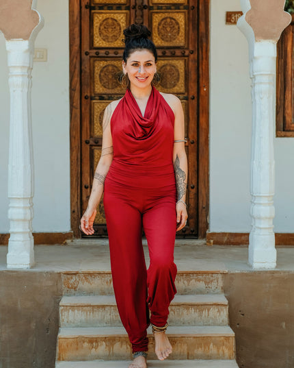 Jumpsuit Om MY Rood