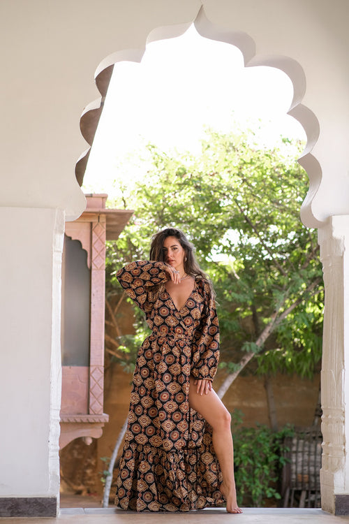 Devi Dress Blockprint