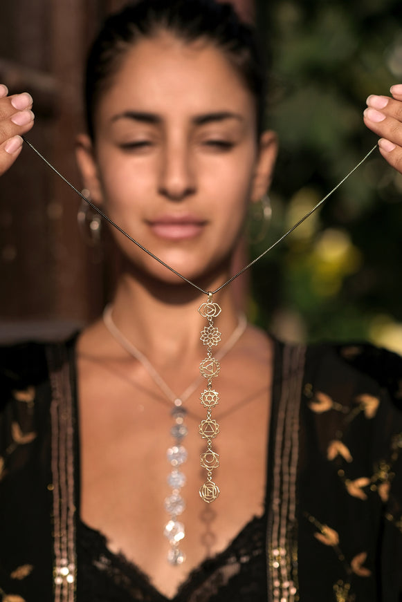 Chakra Necklace Brass