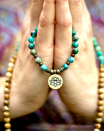 Jasper Lotus mala