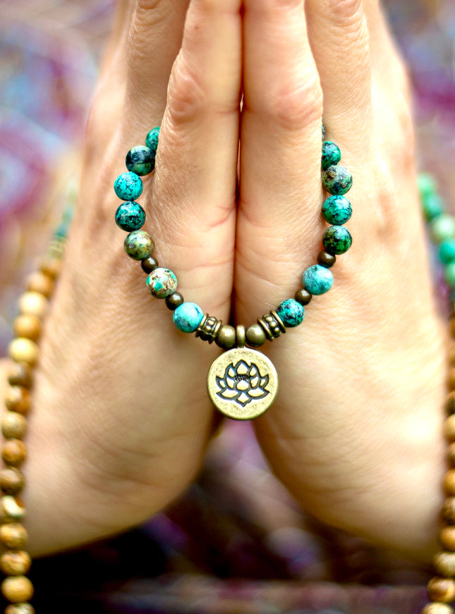 Jasper Lotus mala