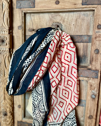 Pushpa Sjaal Blockprint
