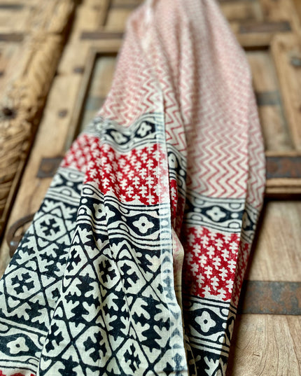 Pushpa Sjaal Blockprint