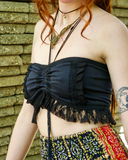 Burlesque top Zwart