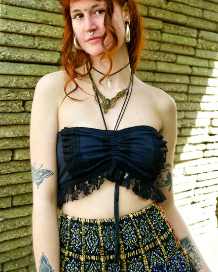 Burlesque top Zwart