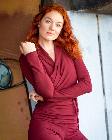 Zen Pant Marroon Rood