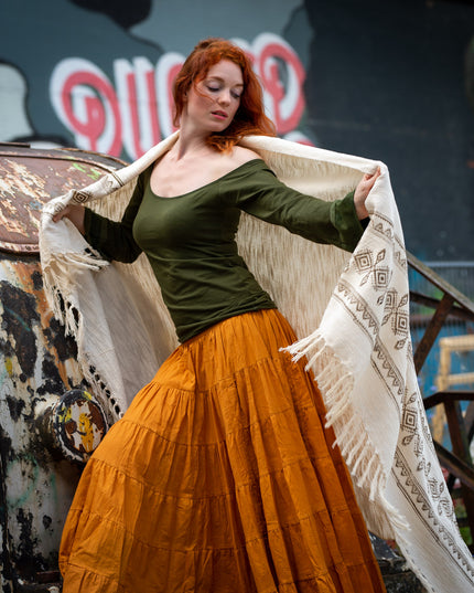 Devi Boho top Groen