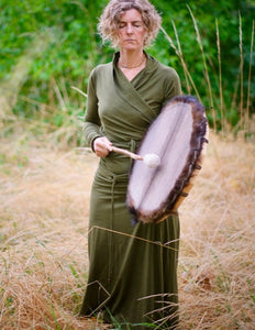 Luna Long skirt Groen