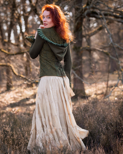 Elven Hoodie Top Groen