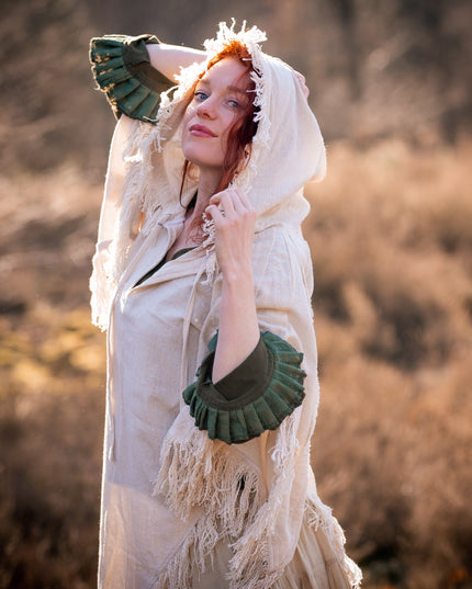 Elven Hoodie Top Groen