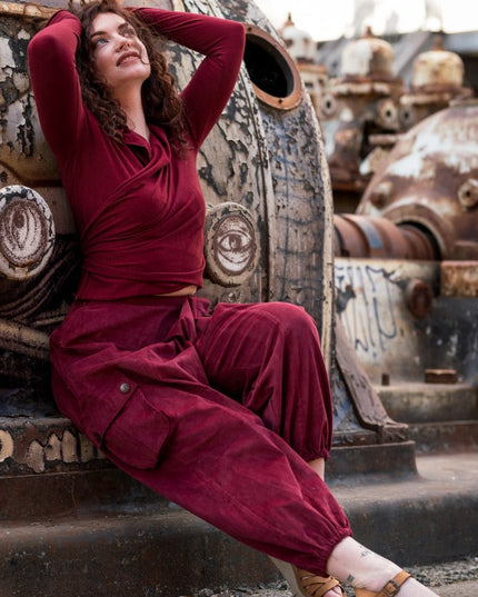 Astarte Top Bamboo/Cotton Marroon Rood
