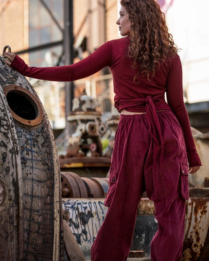 Astarte Top Bamboo/Cotton Marroon Rood