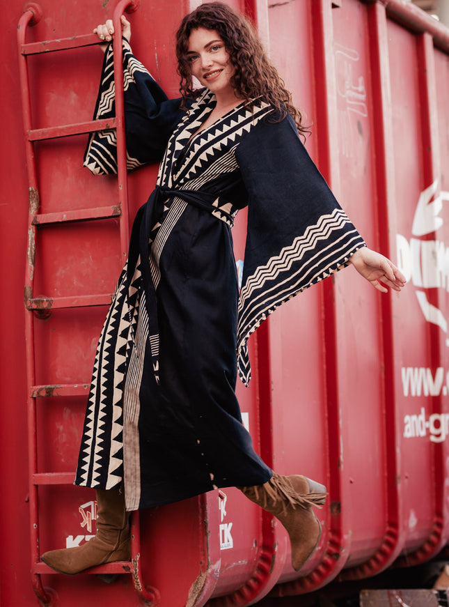 Kimono Dress Zahara Black