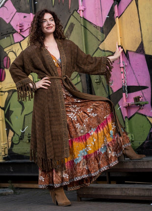 Layla Kimono Warm bruin