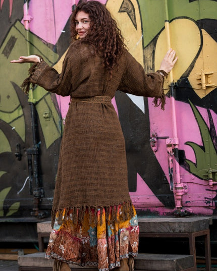 Layla Kimono Warm bruin